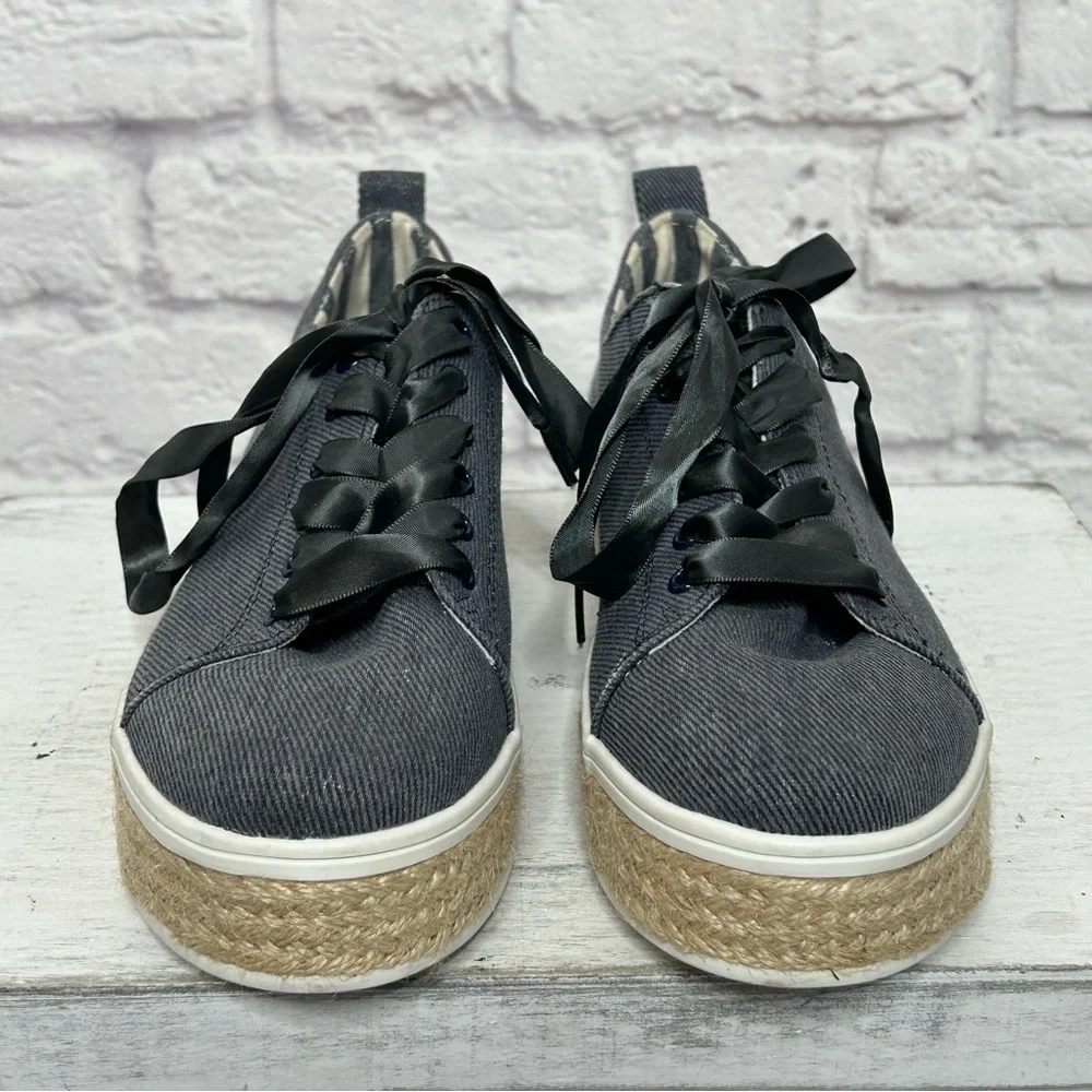 United Colors of Benetton Denim Platform Espadrilles